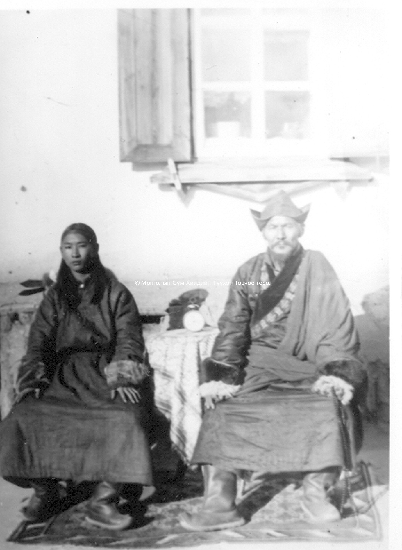 Saj lam and Khüükhen khutagt Jamiyaandanzandambiijantsan. Film Archives K-24948